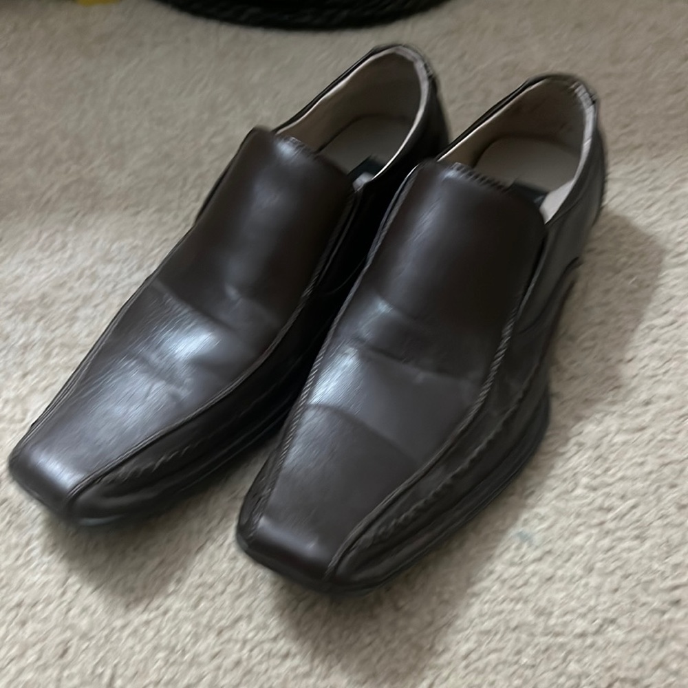 Steve madden dress shoes 9.5 men  dark brown